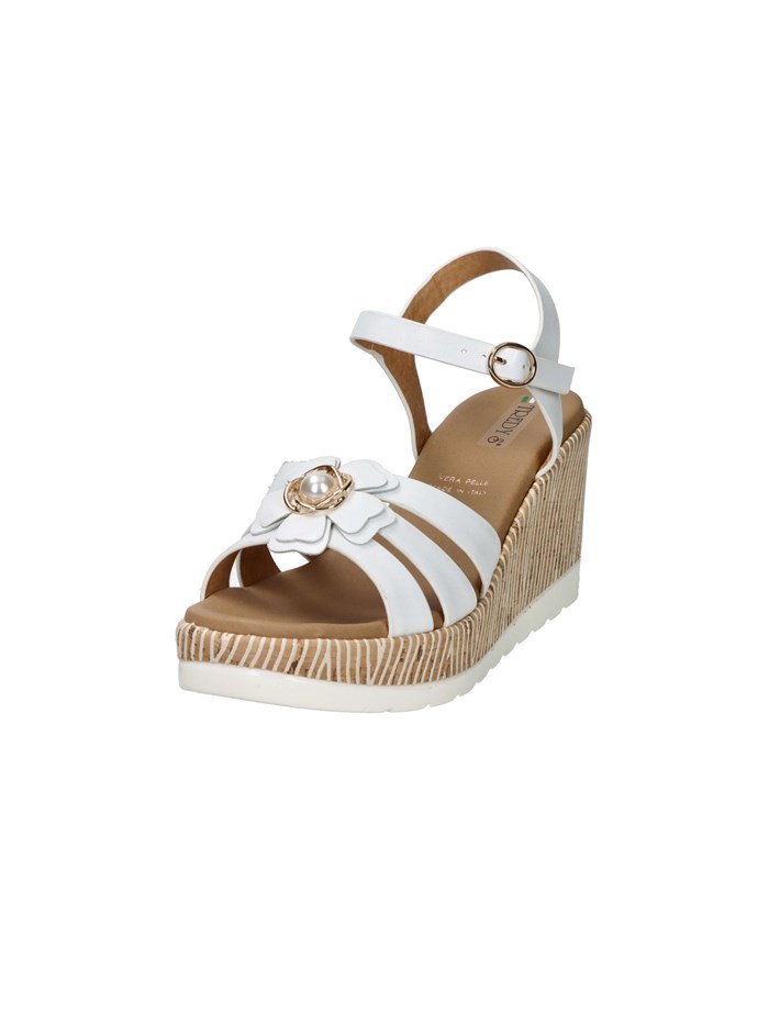 SANDALI CON ZEPPA 2451202 BIANCO