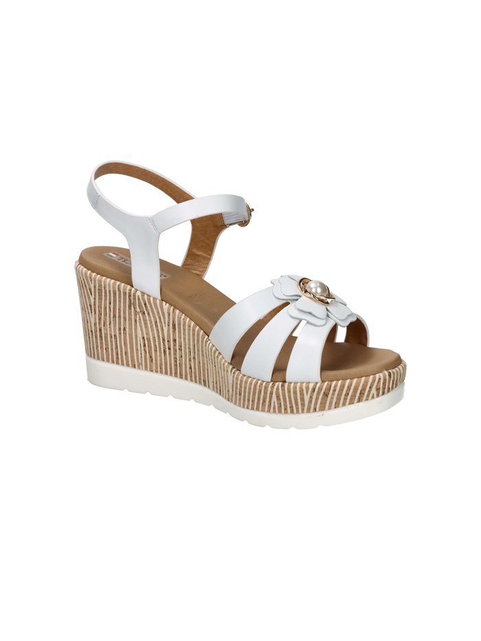 SANDALI CON ZEPPA 2451202 BIANCO