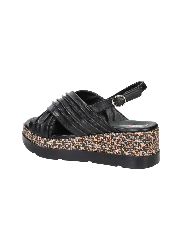 SANDALI CON ZEPPA 50230-E5 NERO