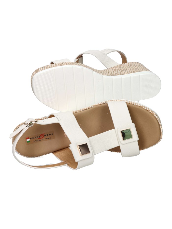 SANDALI CON ZEPPA 2451236 PANNA