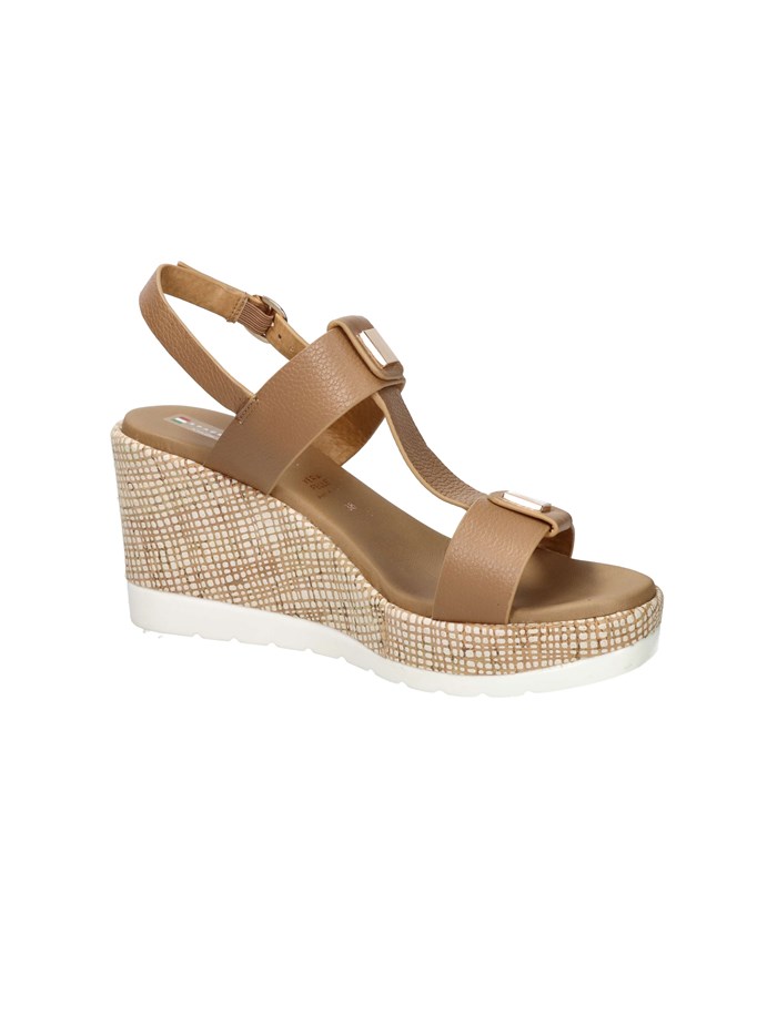 SANDALI CON ZEPPA 2451236 CUOIO