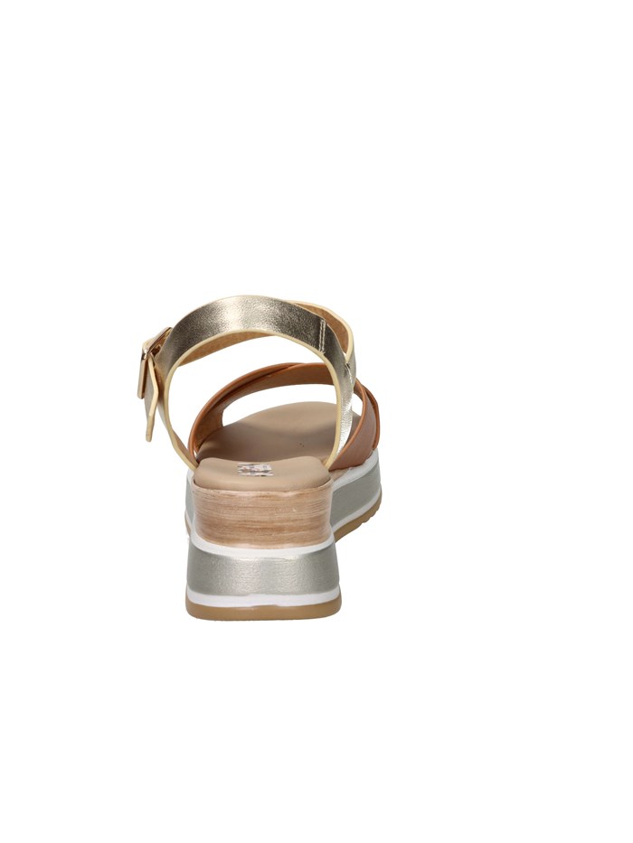 SANDALI CON ZEPPA 19246-E5 CUOIO