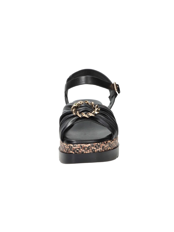 SANDALI CON ZEPPA 50252-E5 NERO