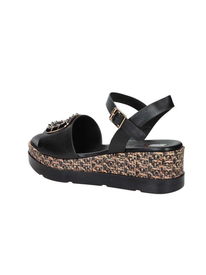 SANDALI CON ZEPPA 50236-E5 NERO