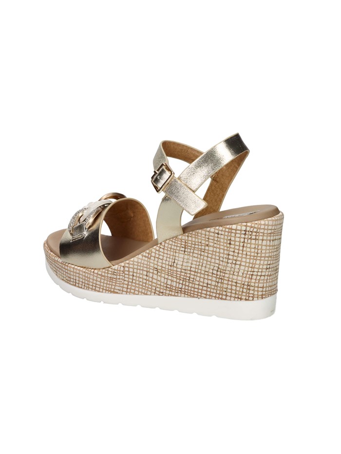 SANDALI CON ZEPPA 51291-E5 PLATINO