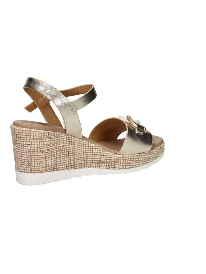 SANDALI CON ZEPPA 51291-E5 PLATINO