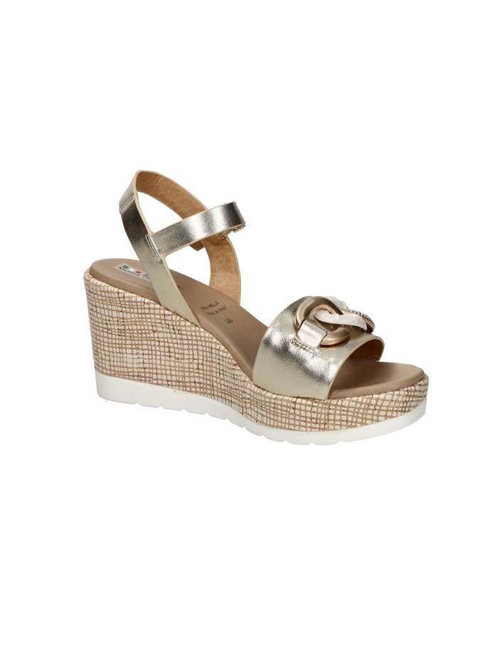 SANDALI CON ZEPPA 51291-E5 PLATINO