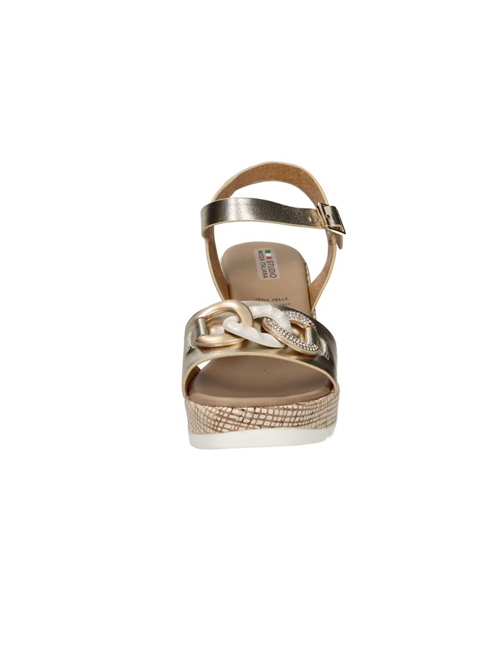 SANDALI CON ZEPPA 51291-E5 PLATINO