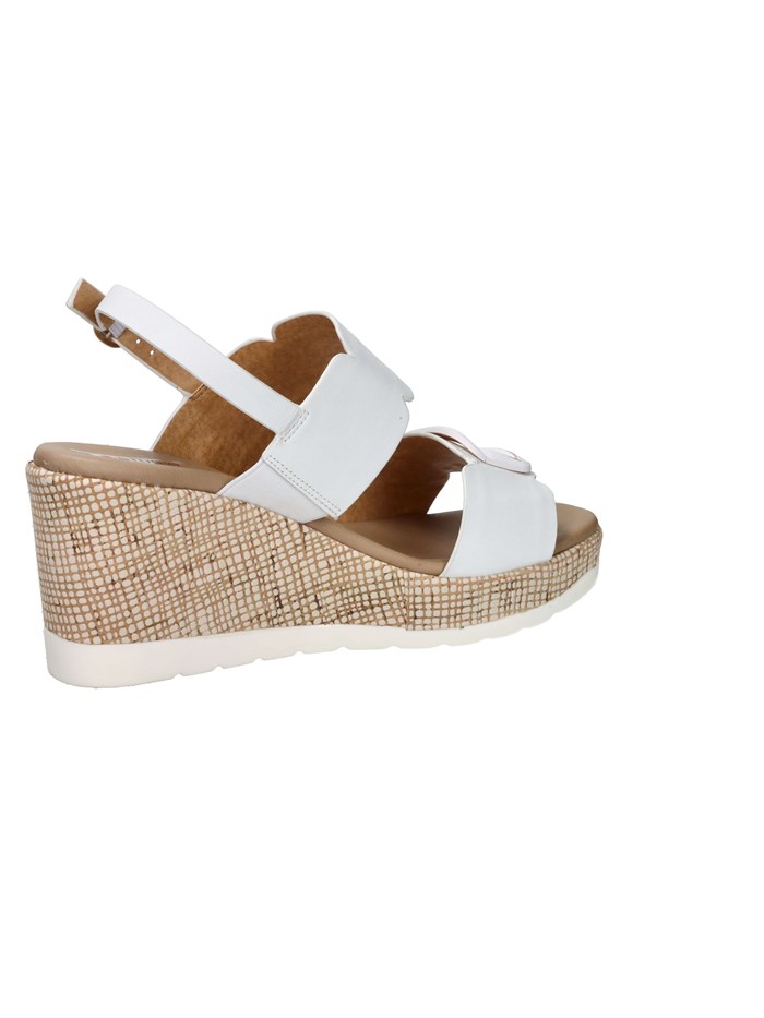 SANDALI CON ZEPPA 51229-E5 BIANCO