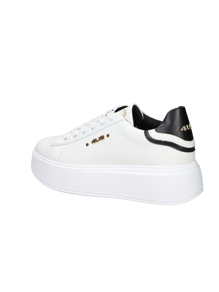 SNEAKERS BASSA 4BX102 BIANCO/NERO