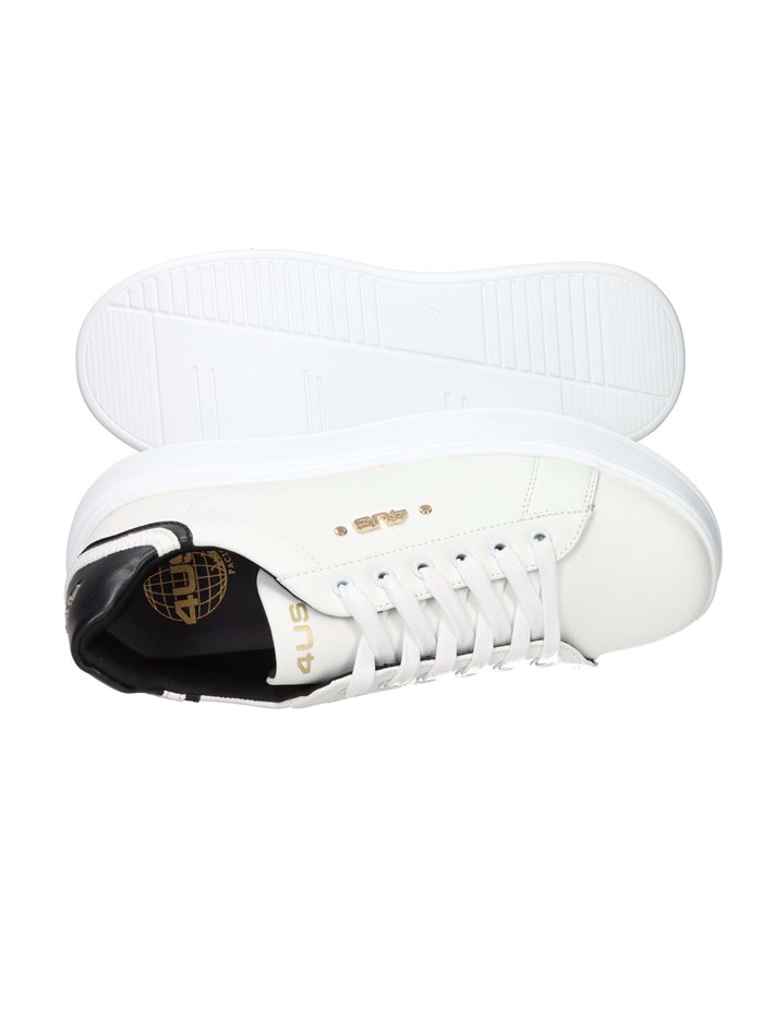 SNEAKERS BASSA 4BX102 BIANCO/NERO