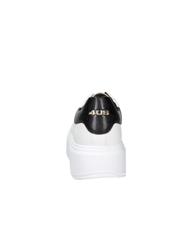 SNEAKERS BASSA 4BX103 BIANCO/NERO