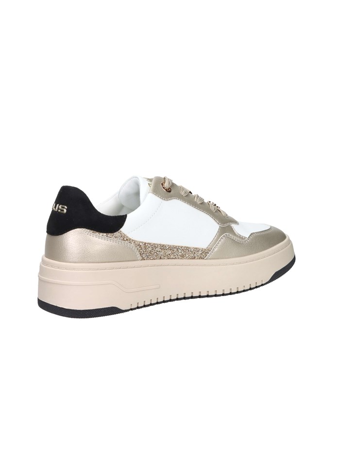 SNEAKERS BASSA 4BX104 BIANCO/ORO