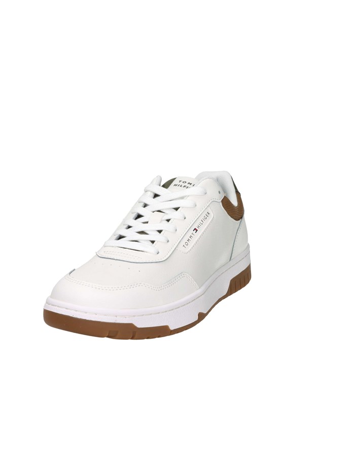 SNEAKERS BASSA FM0FM05629 BIANCO/CUOIO