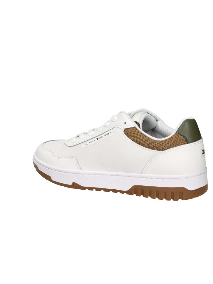 SNEAKERS BASSA FM0FM05629 BIANCO/CUOIO