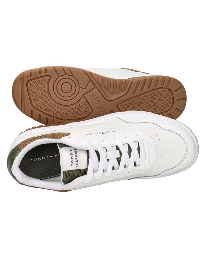SNEAKERS BASSA FM0FM05629 BIANCO/CUOIO