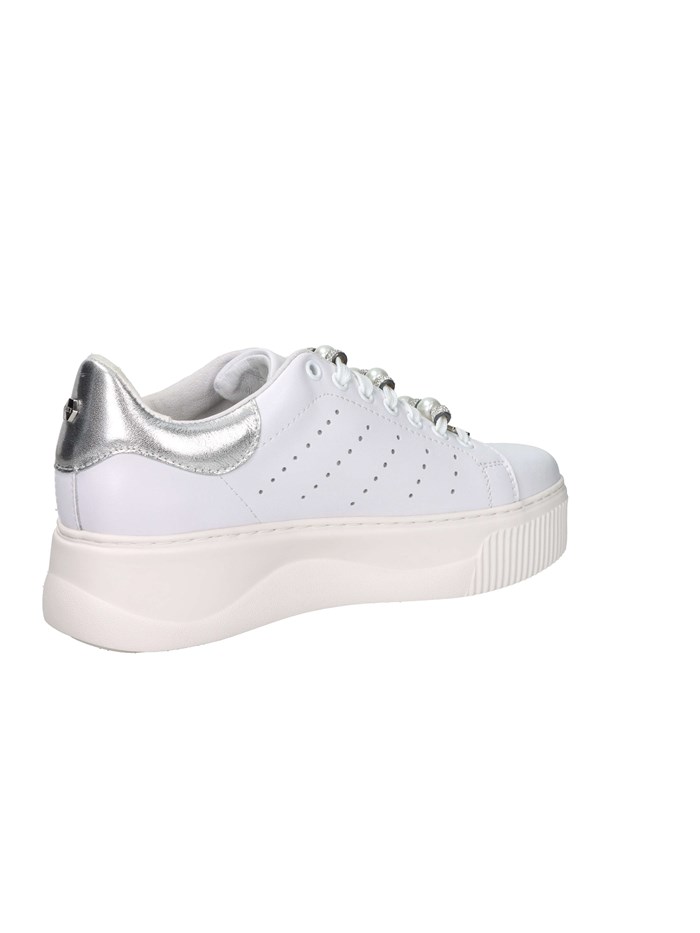 SNEAKERS BASSA CLW463900 BIANCO/ARGENTO