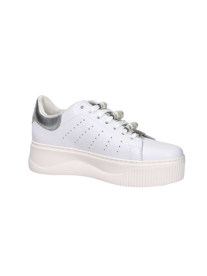 SNEAKERS BASSA CLW463900 BIANCO/ARGENTO