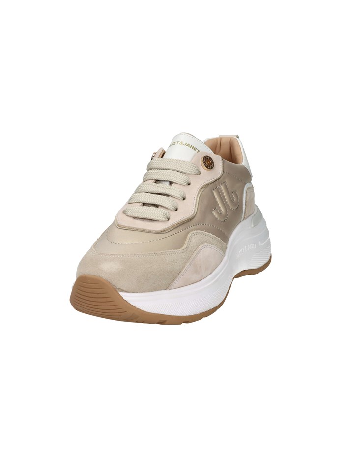 SNEAKERS BASSA J-382 BEIGE/ORO