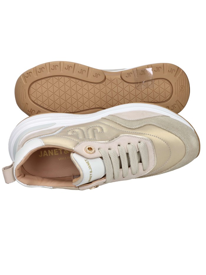 SNEAKERS BASSA J-382 BEIGE/ORO