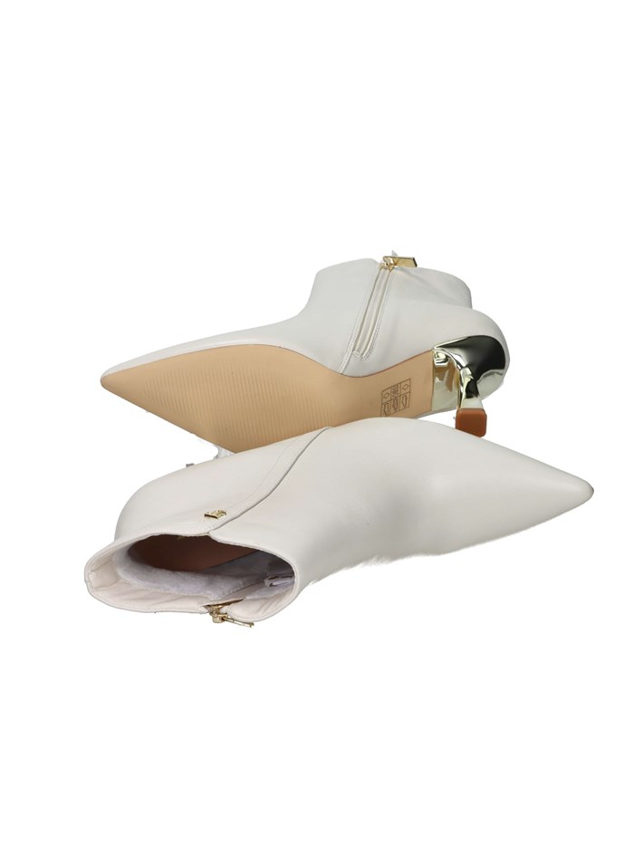 STIVALETTI TACCO F-613 PANNA