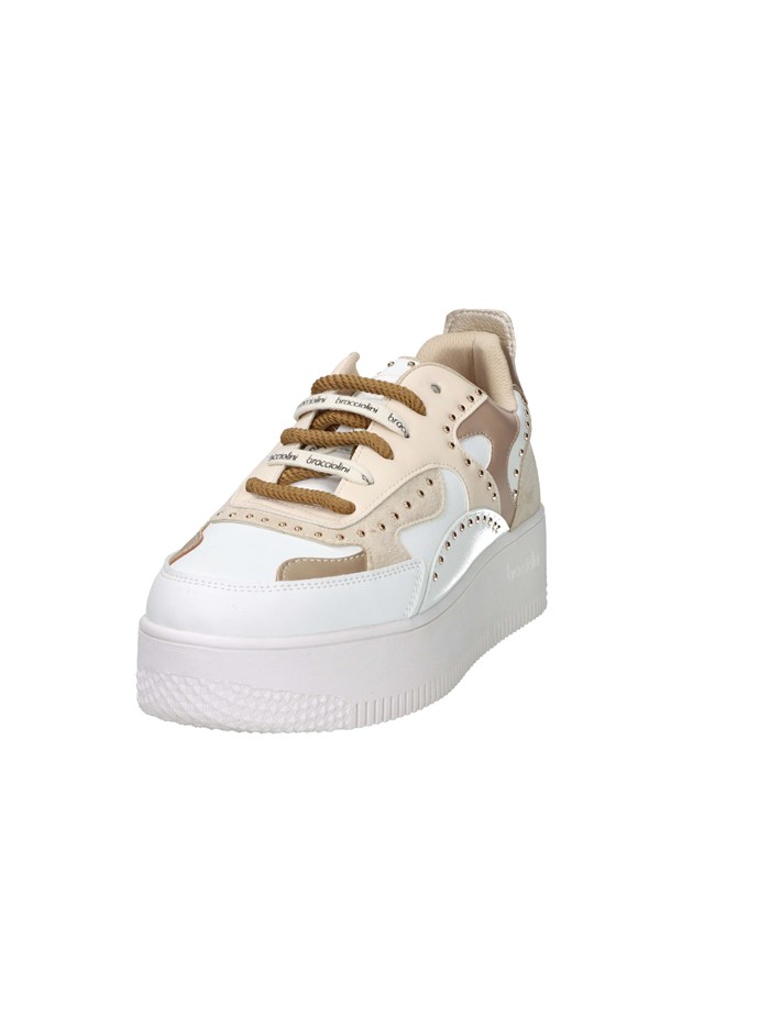 SNEAKERS BASSA B105 BIANCO/BEIGE