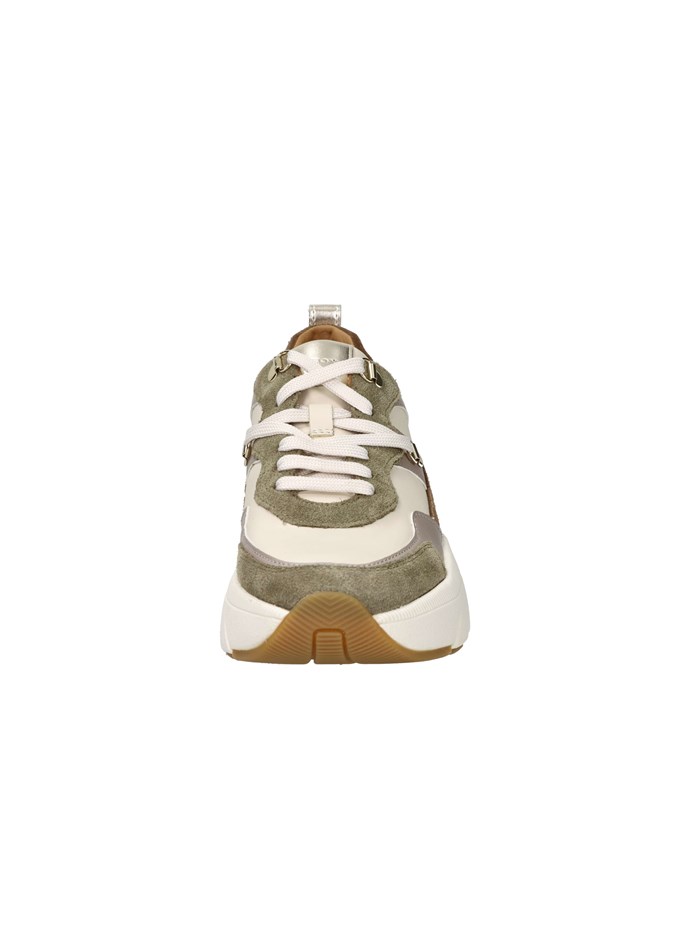 SNEAKERS BASSA D36UFE 022BC BEIGE/VERDONE