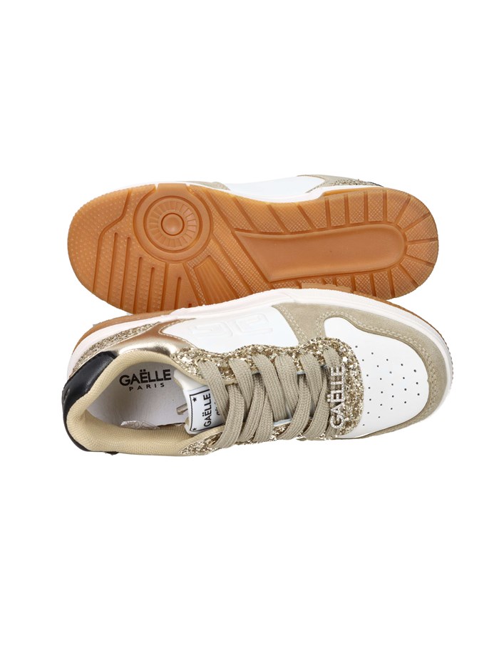 SNEAKERS BASSA GS0071L BIANCO/ORO