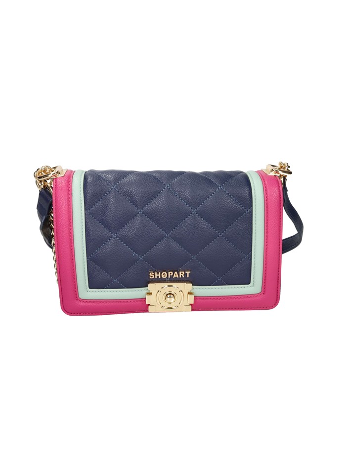 BORSA A SPALLA SAAF241119 BLU/FUXIA