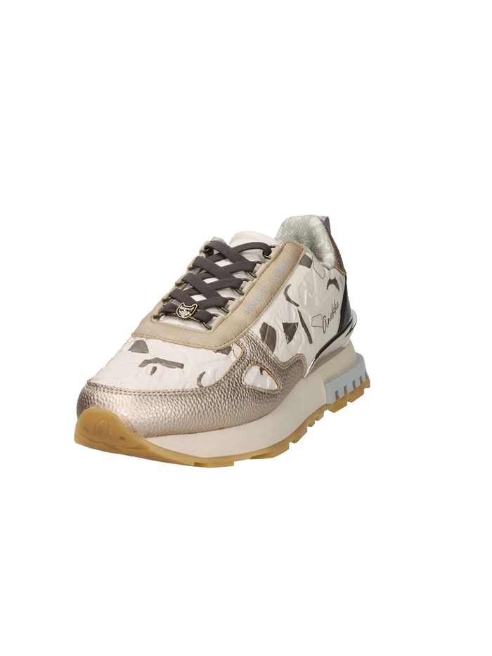 SNEAKERS BASSA LISBOA 423 BEIGE/ORO