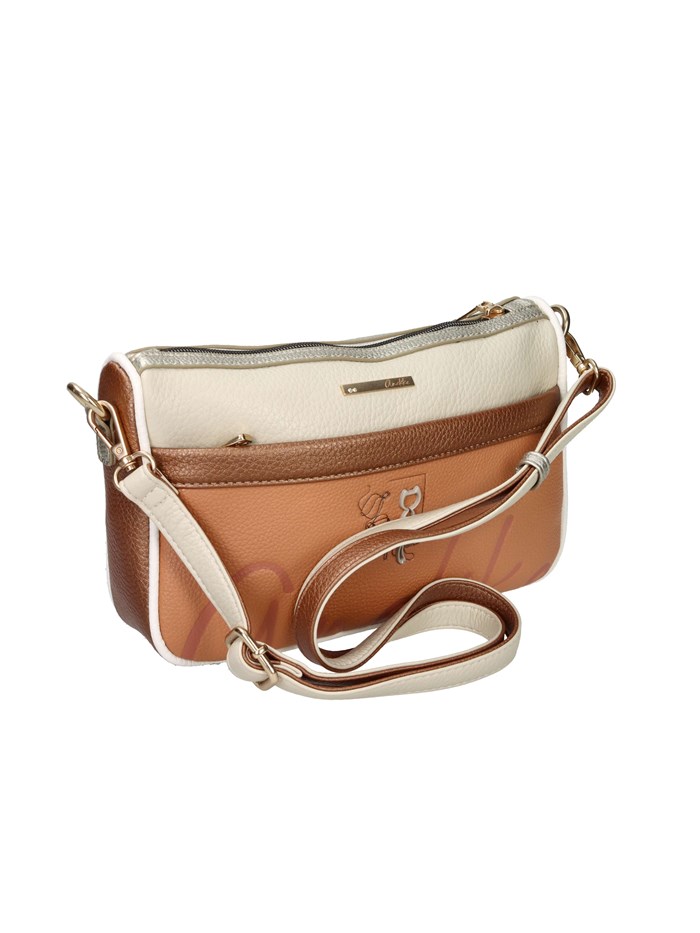 BORSA A SPALLA 42603-588-2 BEIGE/CUOIO