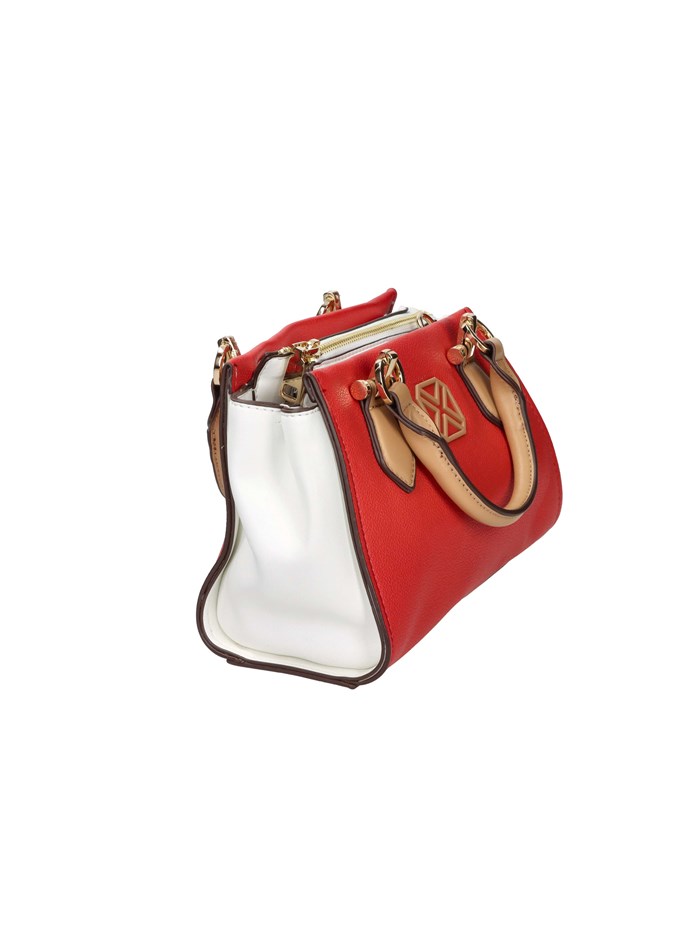 BORSA A MANO 184433 ROSSO/BIANCO