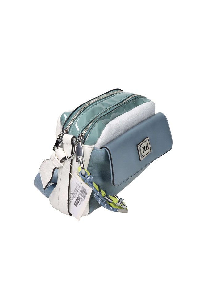 BORSA A TRACOLLA 184400 BIANCO/CELESTE
