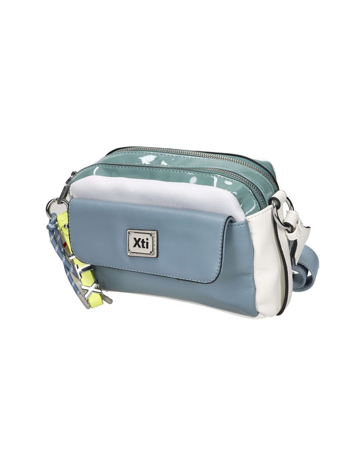 BORSA A TRACOLLA 184400 BIANCO/CELESTE