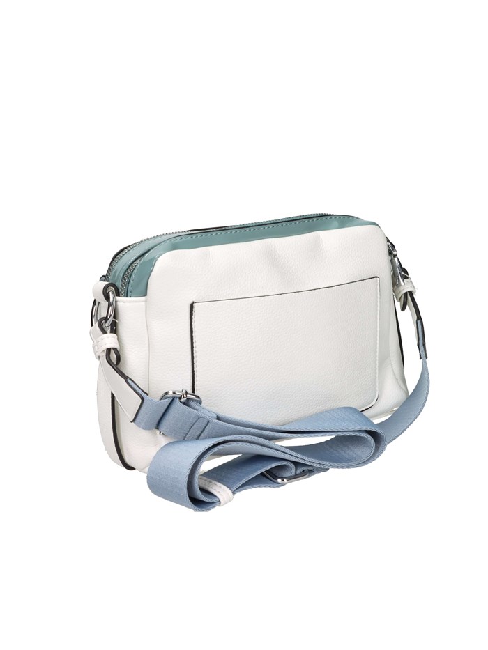 BORSA A TRACOLLA 184400 BIANCO/CELESTE
