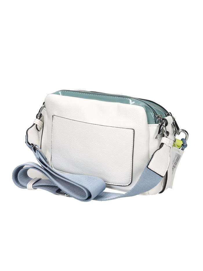 BORSA A TRACOLLA 184400 BIANCO/CELESTE