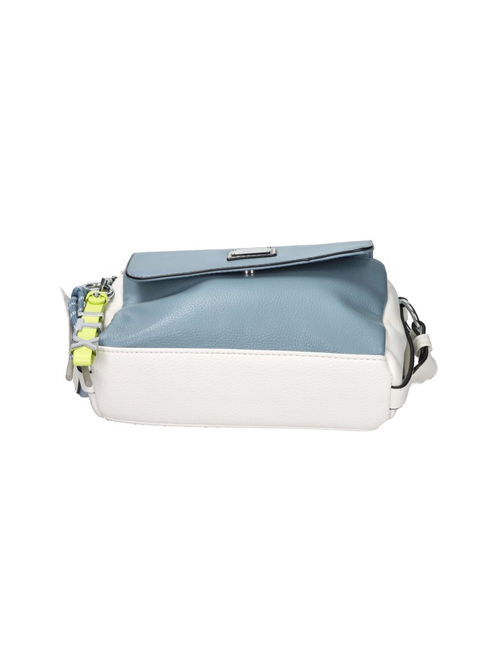 BORSA A TRACOLLA 184400 BIANCO/CELESTE