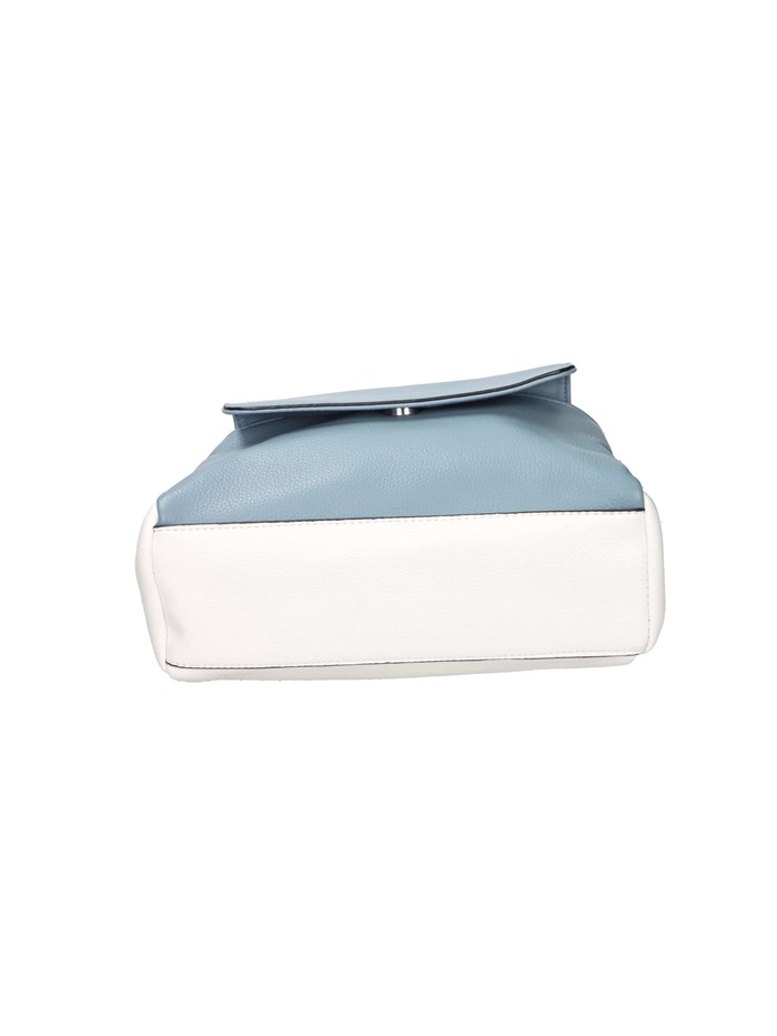 BORSA A MANO 184401 BIANCO/CELESTE
