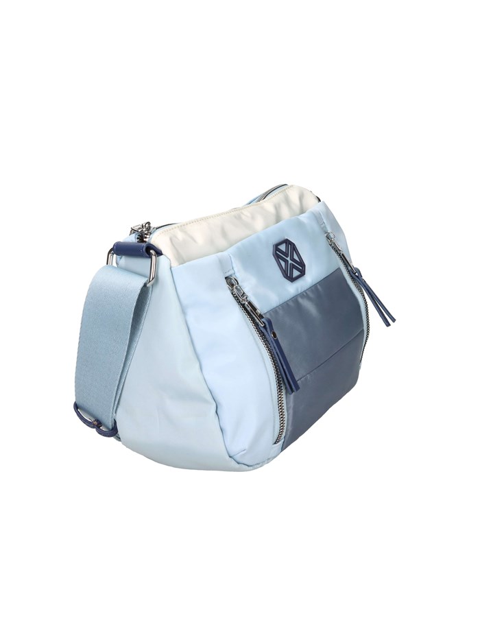 BORSA A SPALLA 184384 BIANCO/CELESTE