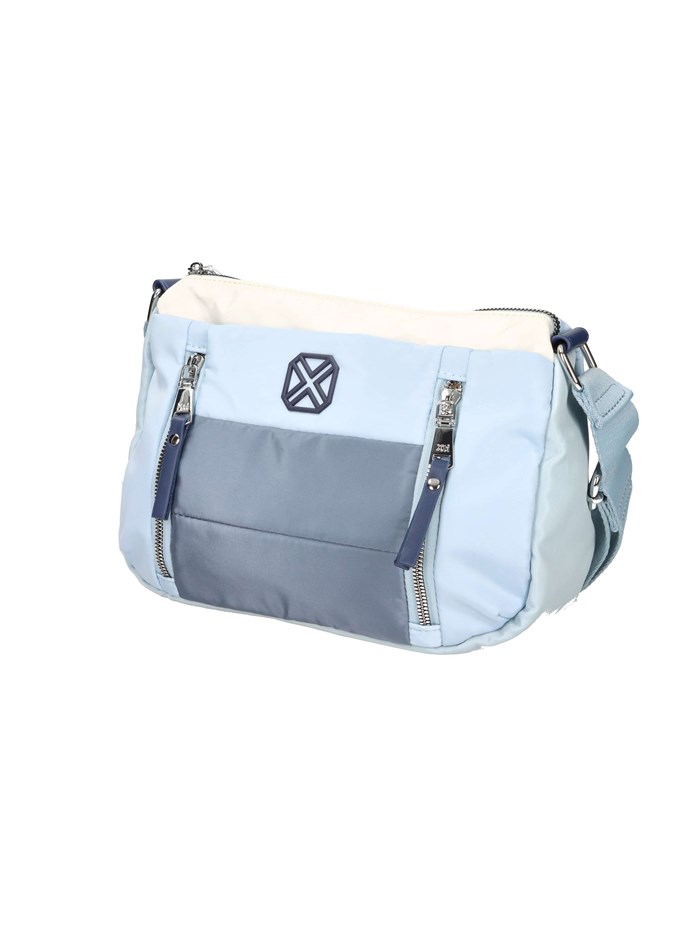 BORSA A SPALLA 184384 BIANCO/CELESTE