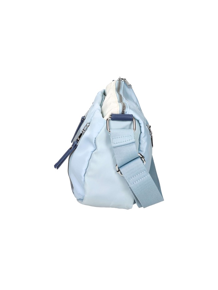BORSA A SPALLA 184384 BIANCO/CELESTE