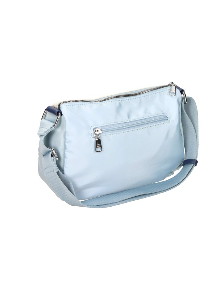 BORSA A SPALLA 184384 BIANCO/CELESTE