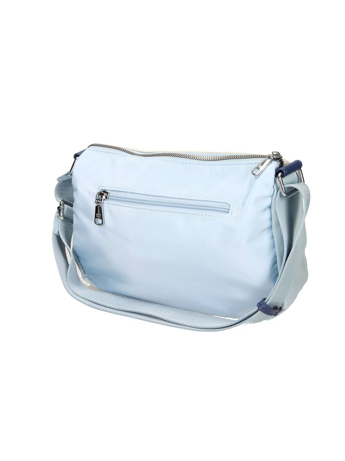BORSA A SPALLA 184384 BIANCO/CELESTE