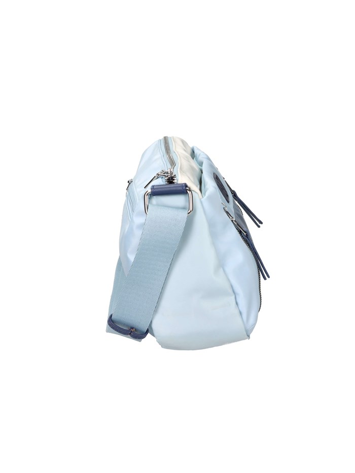 BORSA A SPALLA 184384 BIANCO/CELESTE
