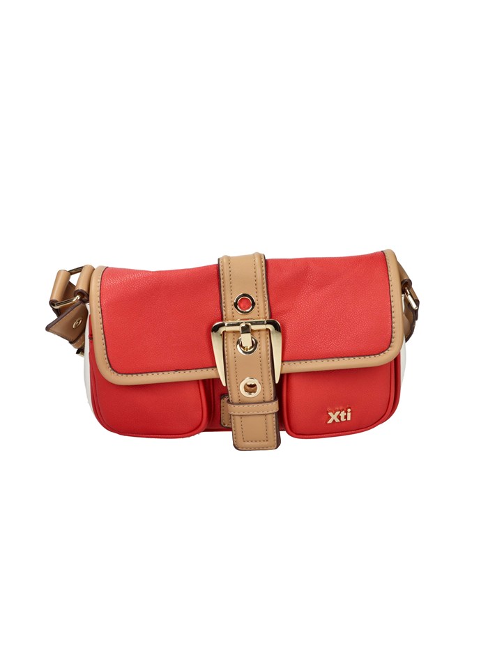 BORSA A SPALLA 184431 BIANCO/ROSSO