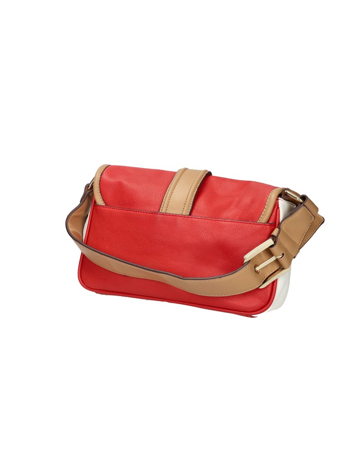 BORSA A SPALLA 184431 BIANCO/ROSSO