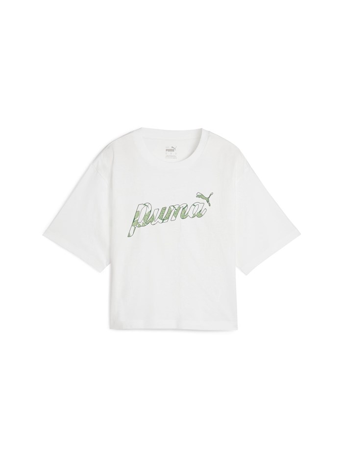 T-SHIRT 680432 BIANCO/VERDE