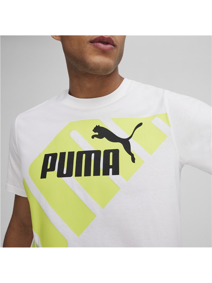 T-SHIRT 678960 BIANCO/GIALLO