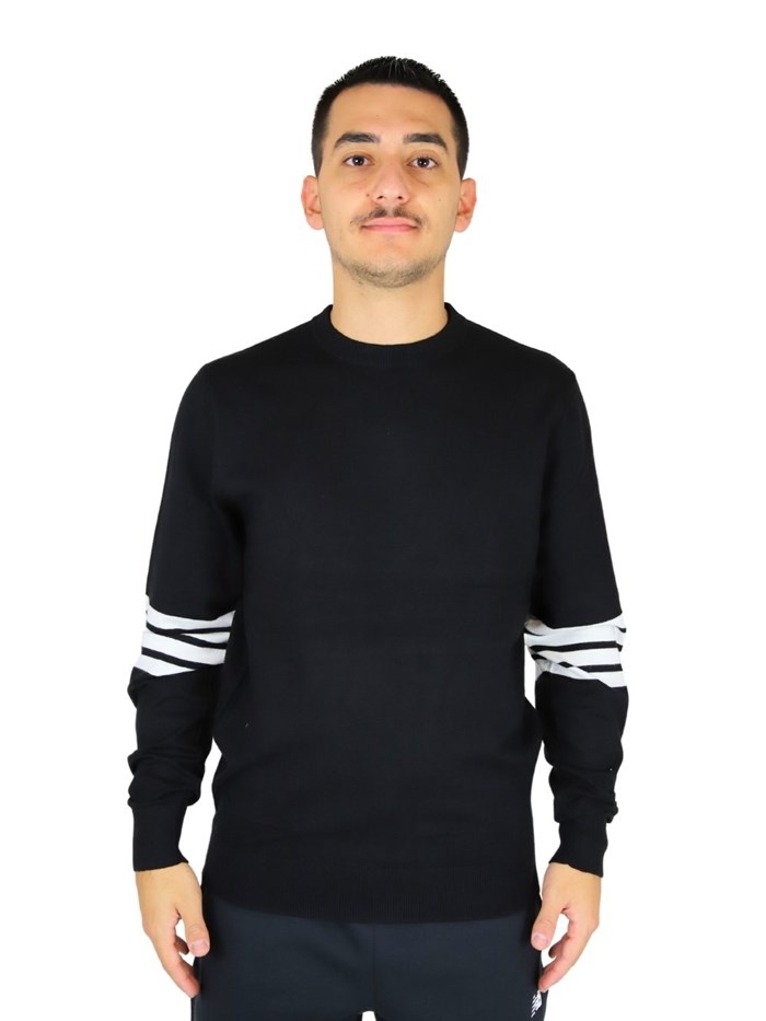 MAGLIONE UMA24101MA NERO/BIANCO