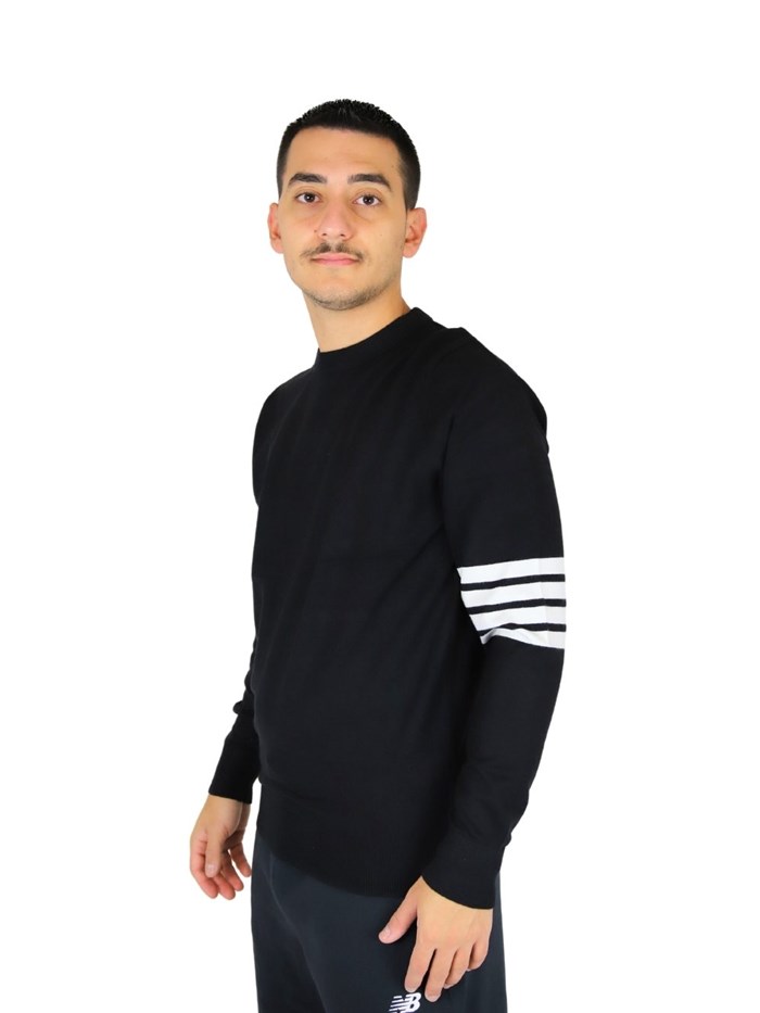 MAGLIONE UMA24101MA NERO/BIANCO